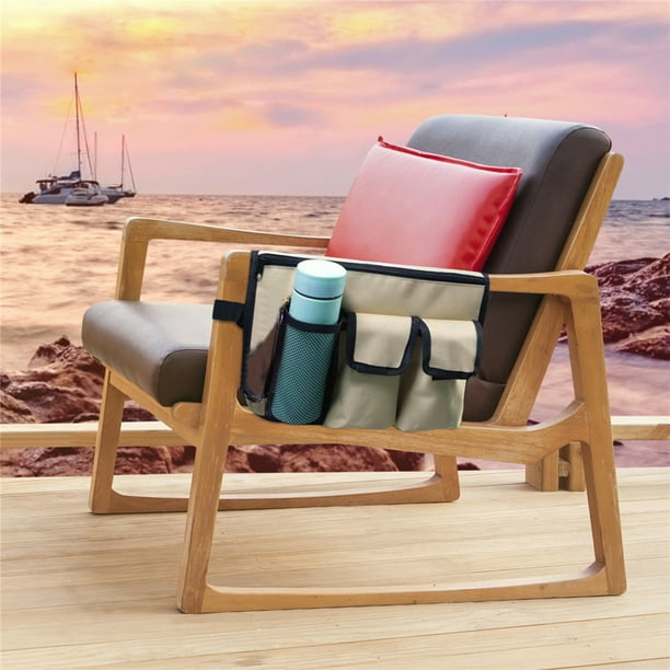 XEOVHV Camping Chair Hanging Bag Armrest Side Organizer Beach Multi Pockets Organize Armchair Tote Shoulder Beside Storage Pouch For Outdoor Fishing Beaching Walmart Business Supplies