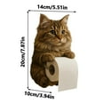 thumbnail image 1 of XEOVHV Cat Paper Holder, Funny 3D Cats Paper Towel Holder, Cute Decorative Toilet Papers Holder Wall Mount, Toilet Papers Wall Storage for Bathroom Kitchen Decor, Unique Cats Lover Gifts (A), 1 of 7