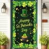 XEOVHV Clearance St. Patrick's Day Door Cover Door Ireland Outdoor Holiday Decoration Arrangement Vertical Hanging Flag