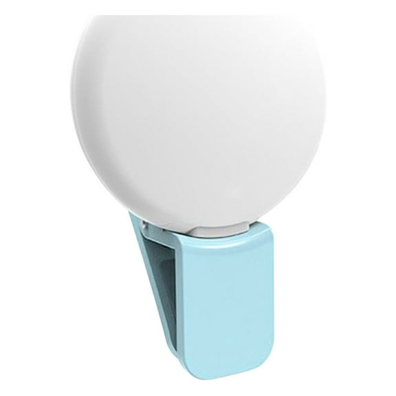 XEOVHV Clip-on Selfie Light for Phone, Portable Ring Light LED Pocket Video Light for Tablet Laptop Computer Camera, Mini Rechargeable Photo Fill Light for Video Conference Live Stream Makeup
