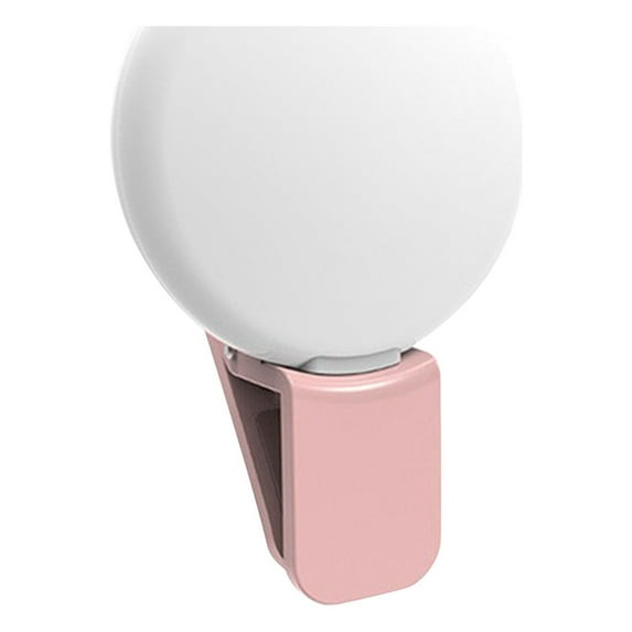 XEOVHV Clip-on Selfie Light for Phone, Portable Ring Light LED Pocket Video Light for Tablet Laptop Computer Camera, Mini Rechargeable Photo Fill Light for Video Conference Live Stream Makeup