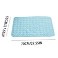 thumbnail image 1 of XEOVHV Cooling Mat for Large Dogs Cats Pet Washable Summer Cooling Pads Summer Sleeping Kennel Mat,Ice Silk Sleep Mat Pad Non-Toxic Sleep Bed Animal( 55*70cm, Light Blue), 1 of 8