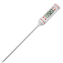 XEOVHV Digital Meat Thermometer with Long Probe, Instant Read Food Cooking Thermometer For Grilling BBQ Smoker Grill Kitchen Oil Candy Thermometer(White)
