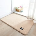 thumbnail image 1 of XEOVHV Fluffy Bathroom Rug Mat 24x16, Absorbent Thick Non Slip Microfiber Mats, Quick Dry Machine Washable Bath Rug for Bathroom Floor, Bathtub and Shower,White, 1 of 1