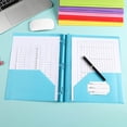 thumbnail image 1 of XEOVHV Frame View Poly Two-Pocket Folder, Plastic Folders With Pockets, Letter Size, Light Blue,(Pack of 1), 1 of 8