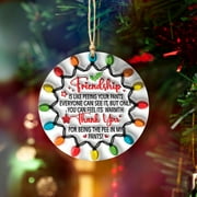 XEOVHV Gifts for Friend, Christmas Ornaments for Friend, Funny Friend Gifts, Friendship Gifts for Work Bestie, Women Friends, Christmas Decorations, Ceramic Ornaments