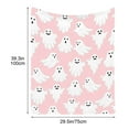 thumbnail image 1 of XEOVHV Halloween Ghost Blanket, Double Sided Ghost Fleece Throw Blanket 30*40 Inches Lightweight Cozy Soft Warm Blanket for Home, Camping, and Halloween (A), 1 of 9