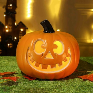 XEOVHV Halloween Pumpkin Lantern Halloween Scene Decoration Funny Pumpkin Lantern Hollow Out Big Pumpkin
