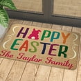 thumbnail image 1 of XEOVHV Happy Easter Decorative Door Mat, Bunny Eggs Welcome Doormat for Indoor Outdoor, Spring Floor Mat Entry Rug Non-Slip Washable for Porch Front Door Entrance 16x24 Inch, 1 of 7