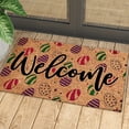 thumbnail image 1 of XEOVHV Happy Easter Decorative Door Mat, Bunny Eggs Welcome Doormat for Indoor Outdoor, Spring Floor Mat Entry Rug Non-Slip Washable for Porch Front Door Entrance 16x24 Inch, 1 of 7