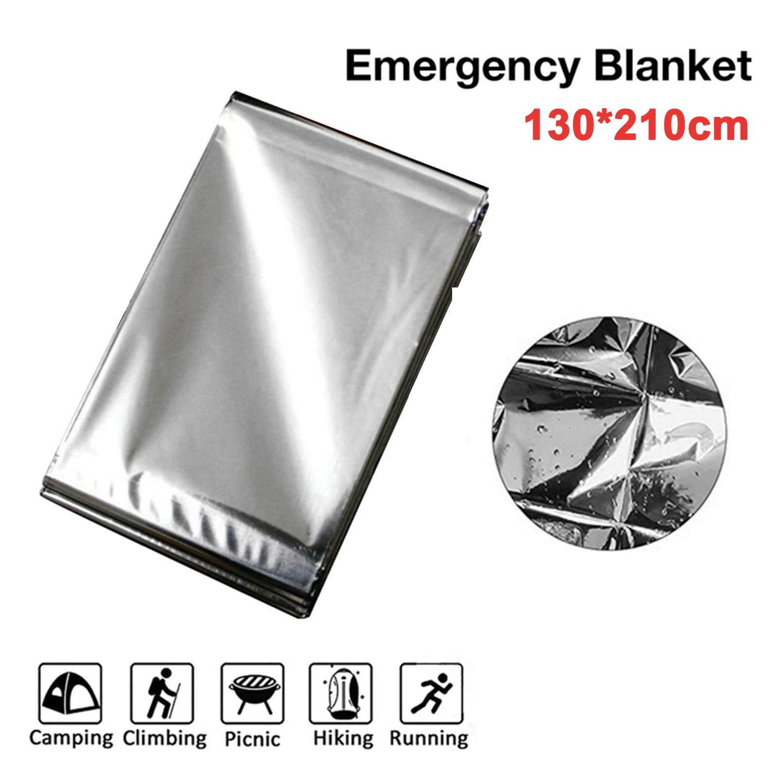 XEOVHV Home Spare Silver First Aid Insulation Blanket Waterproof Sunscreen Lifesaving Emergency Blanket 1Pc Clearance Sale Walmart