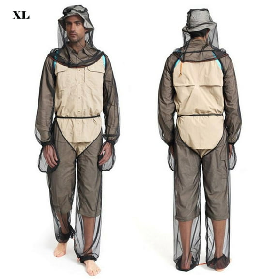 XEOVHV Hood Mosquito Repellent Net Clothing Insect-Proof Suit Outdoor Protection Set