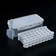 XEOVHV Ice Cube Tray, Stackable Ice Trays for Freezer with Lid and Bin,ice scraper, Easy Release 96 Nuggets Ice for Chilling Cocktails Whiskey Tea Coffee Cool Drinks