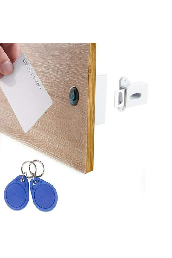 Invisible Electronic Cabinet Lock, Hidden Lock, DIY RFID Lock La-tch For Wooden Cabinet Drawer Locker Cupboard Promotional Sale, Save Money