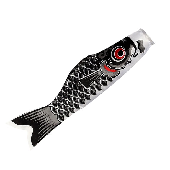 XEOVHV Japanese Carp Windsock Streamer Fish Flag Kite Hanging Decor for Japanese Sushi Bar Izakaya Room 40cm