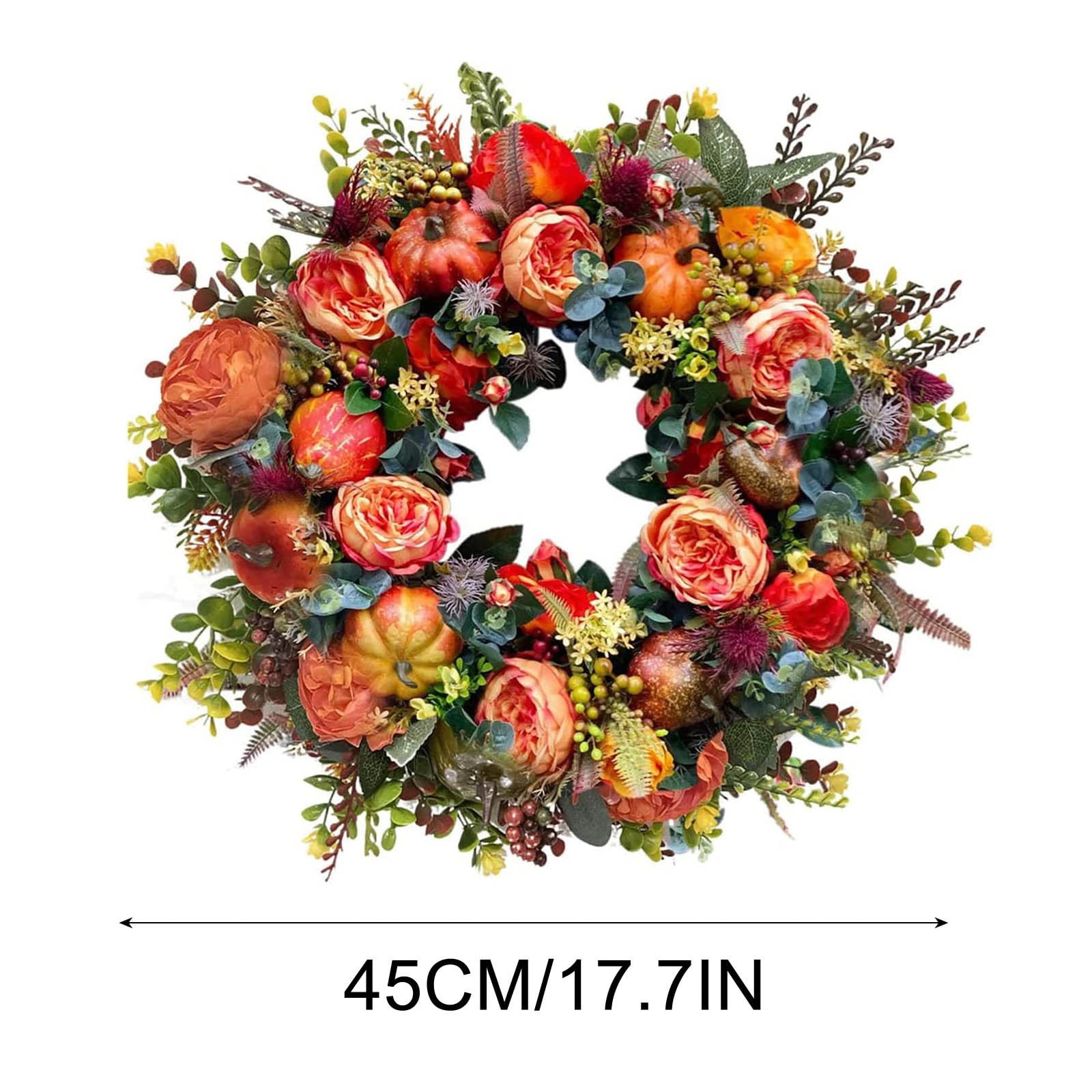 XEOVHV Large Fall Wreaths For Front Door 20 Artificial Autumn Wreaths Xeovhv large fall wreaths for front door 20 artificial autumn wreaths