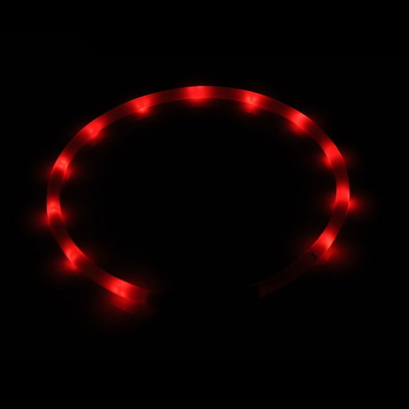 XEOVHV Led Dog Collar,USB Rechargeable Flash Dog Necklace Light, Pet Safety Collar Makes Your Beloved Dogs Be Seen at Night for Small Medium Large Dogs