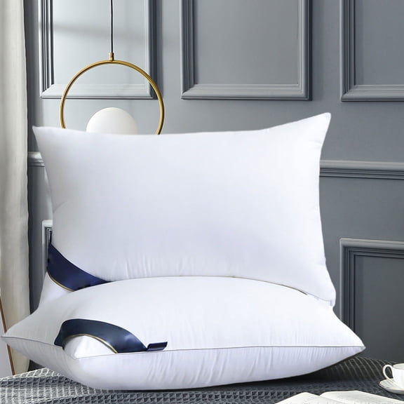 XEOVHV Luxury Soft Down Velvet Standard Bed Pillows - Machine Washable