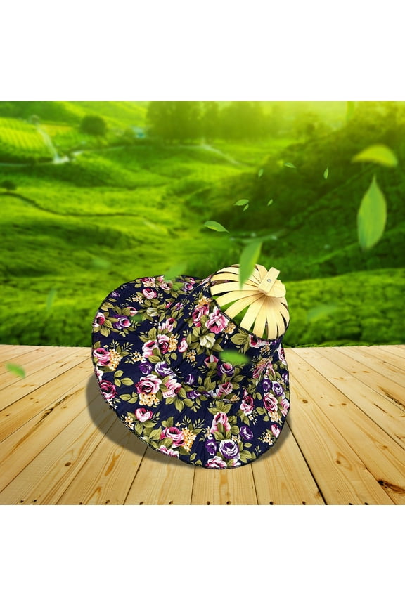 Multifunctional Fashion Bamboo Fan Cap, Foldable And Sun-Shading For Travel Promotional Clearance