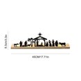 thumbnail image 1 of XEOVHV Nativity Sets for Christmas Indoor Decor,Black Metal Nativity Scene with Wooden Base People Nativity Set Decorations for Christmas Xmas Home Table Shelf, 1 of 6
