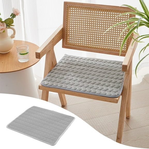 XEOVHV Non Slip Chair Pad, Kitchen Dining Comfortable Chair Cushion and Solid Seat Cushion with Machine Washable Cover - Chair Decoration Cushions,Gray,16*16inches