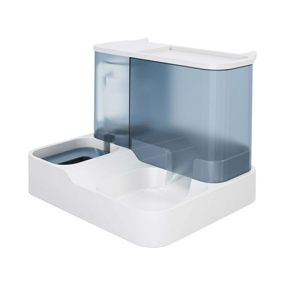 XEOVHV Pet Feeder and Water Dispenser Set, Automatic Cat Food Dispenser, Automatic Pet Feeder and Water Dispenser 2 in 1Suitable for Tracing Dogs and Pets