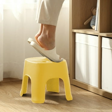 XEOVHV Plastic Step Stool, Shower Foot Stool, 8 Inch High One Step Stool Small Plastic Step Stool for Home, Office, Garage Stools Laundry Bathroom