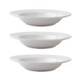 thumbnail image 1 of XEOVHV Plastics Wide Rim Bowls, White, 20 oz, 3 Pack, 1 of 8