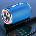 thumbnail image 1 of XEOVHV Portable Bluetooth Speaker, Waterproof IPX7 Wireless Speakers with Deep Bass, LED Lights, TWS Pairing for Party/Home/Outdoor/Beach, Birthday Gift (Black), 1 of 9