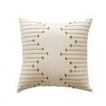 thumbnail image 1 of XEOVHV Set of 2 Boho Throw Pillow Covers 18x18 Inches Fall Decorative Couch Pillows with Mini Tassel Modern Farmhouse Pillowcase for Living Room Sofa Home Outdoor Bed Chair Car, Off-White Brown, 1 of 9