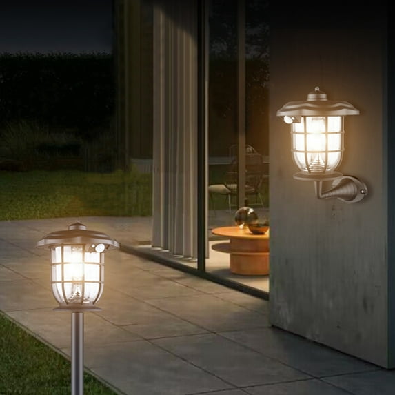 XEOVHV Solar Outdoor Lights, Motion Sensor Solar Powered Lights 3 Modes Wall Security Lights for Fence Yard Garden Patio Front Door, Solar Lights Outdoor, Solar Street Lights Outdoor