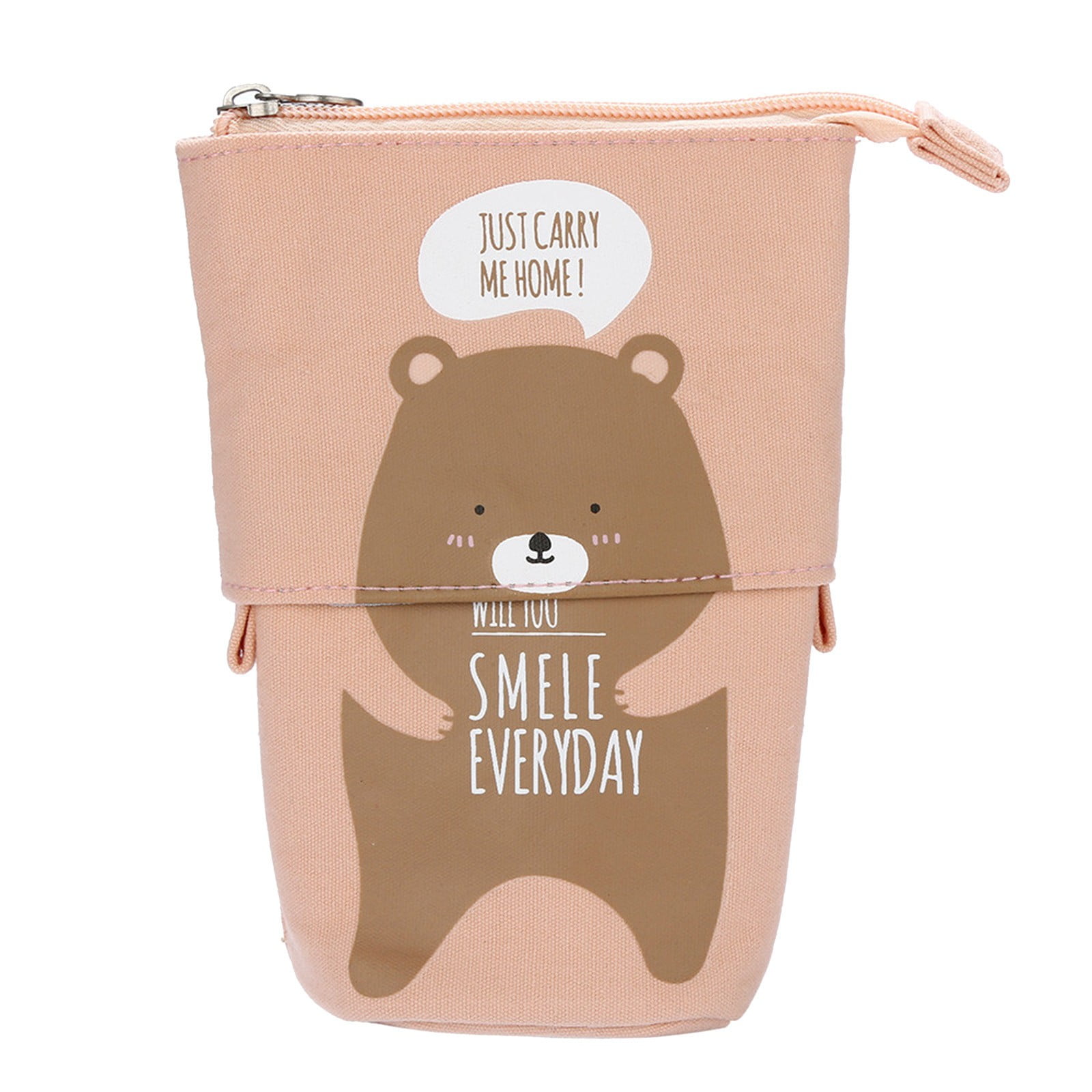 XEOVHV Standing Pencil Case,Small Animal Patterns Cute Telescopic Pen