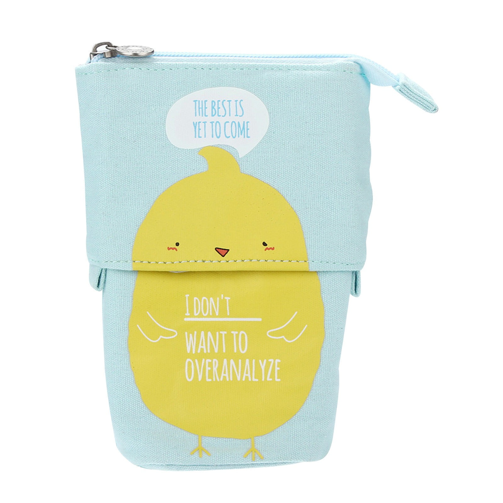 XEOVHV Standing Pencil Case,Small Animal Patterns Cute Telescopic Pen