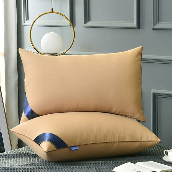 XEOVHV Super Soft Skin-Friendly Cotton Fabric Bed Pillow, Machine Washable