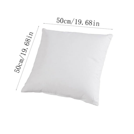 XEOVHV Throw Pillows Inserts 19.7x19.7 Inches,Square Form Cushion Stuffer for Couch, Sofa, Bed - Indoor Decorative Pillows Inserts - White