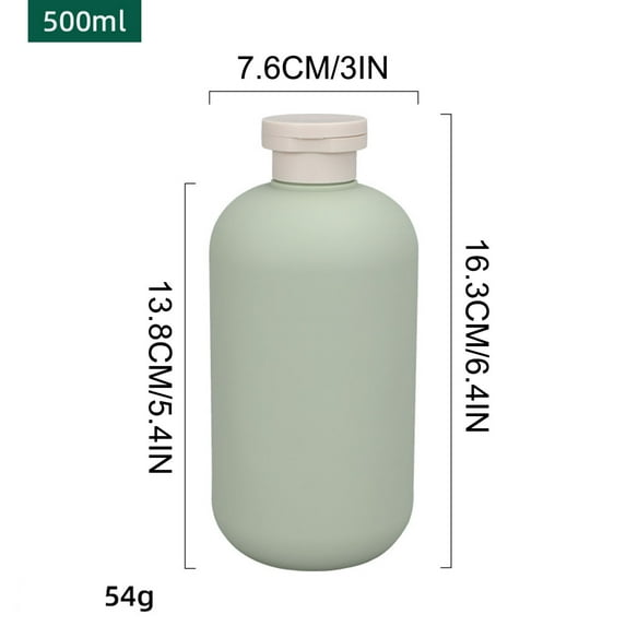 XEOVHV Travel Bottle,Green Plastic Empty Squeeze Bottles,Travel Shampoo and Conditioner Bottles for Creams, Lotion, Leak-proof Travel Bottle