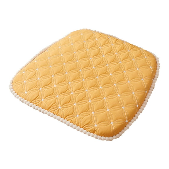 XEOVHV Tufted Memory Foam Chair Cushions, Comfortable Pads for Dining Room, Slip Resistant Backing, Washable Kitchen Table, Office Chairs, Computer Desk Seat Pad Cushion, 17.7x16.9inches