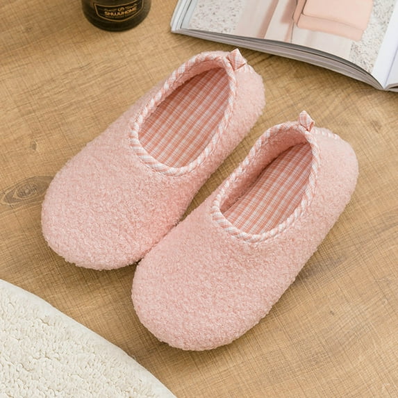 XEOVHV Warm monthly shoes,Slippers For Women, A Pair Of Lazy Slippers Curly Cozy Flat Slide Slippers Comfy Soft Non-Slip House Shoes Indoor And Outdoor, Warm Gift