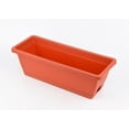 thumbnail image 1 of XEOVHV Window Box Planter,Plastic Vegetable Flower Planters Boxes 15 Inches Rectangular Flower Pots with Saucers for Indoor Outdoor Garden, Patio, Home Decor, 1 of 9