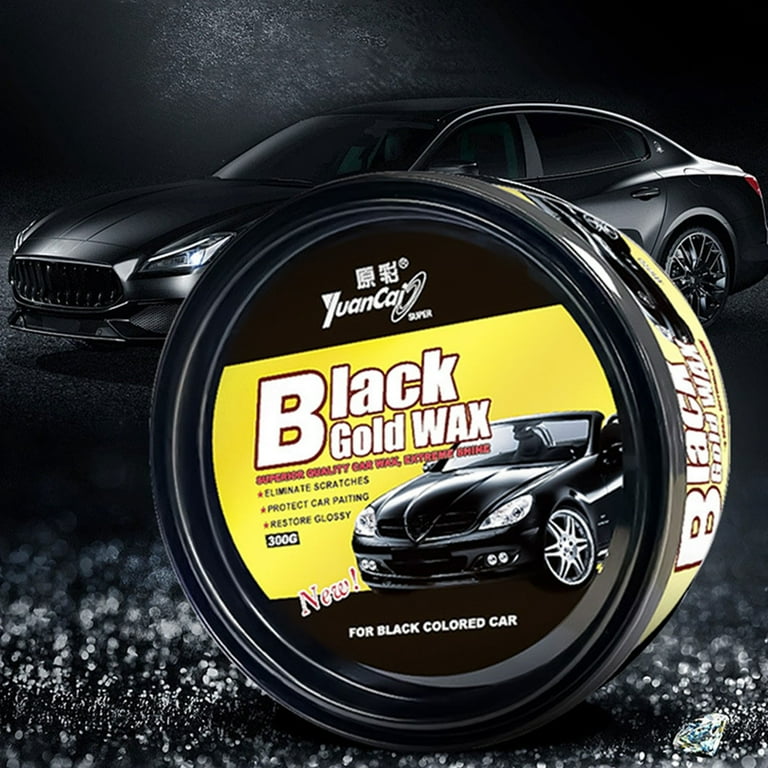 Black shop wax car