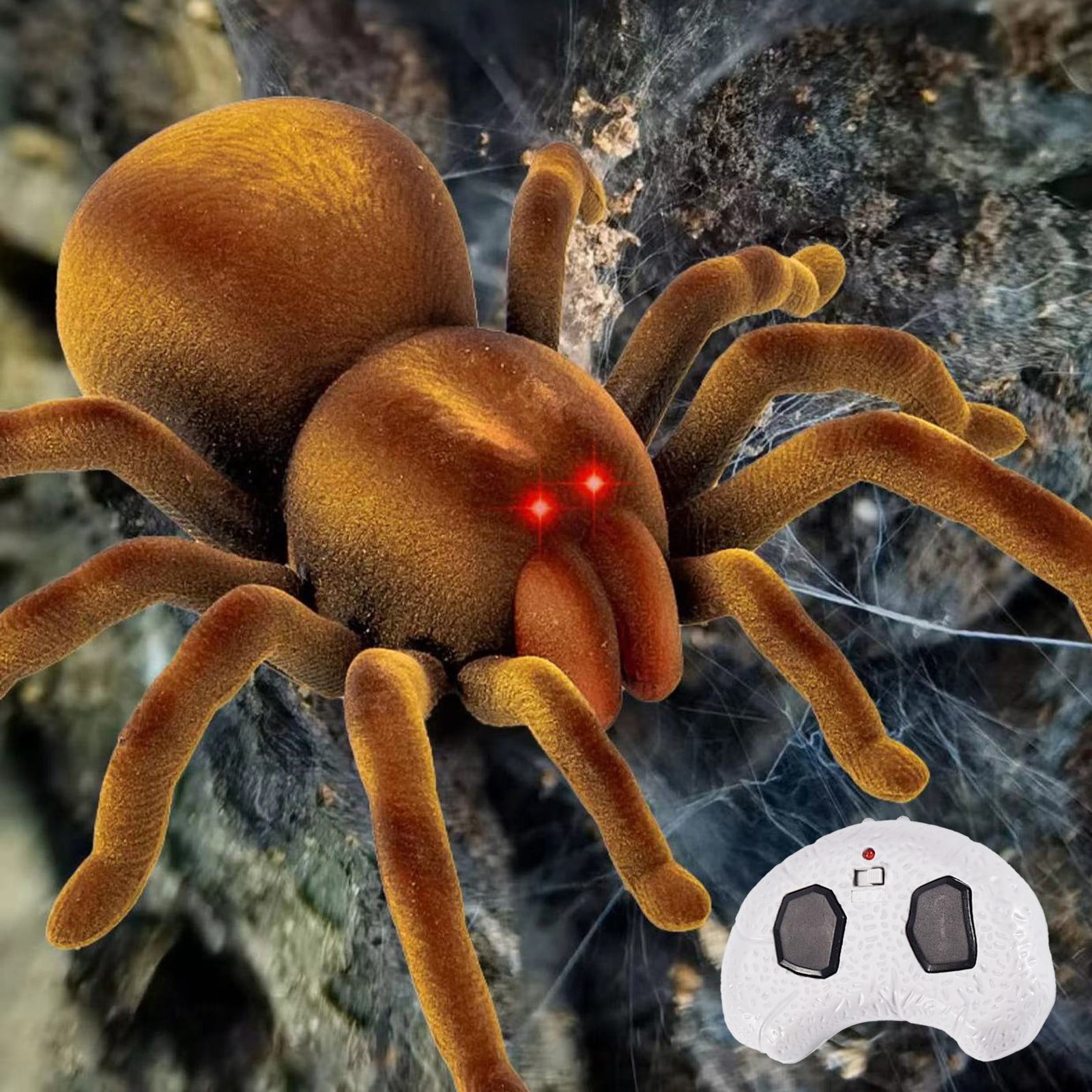 XEOVHVLJ Clearance RC Moving Tarantula Spider, Wireless Remote Control Toy  For Kids, Great For Pranks And Halloween Decorations