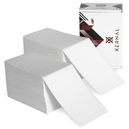 XERNAL 4x6 Thermal Shipping Labels 1000 Direct Fanfold for Label Printer