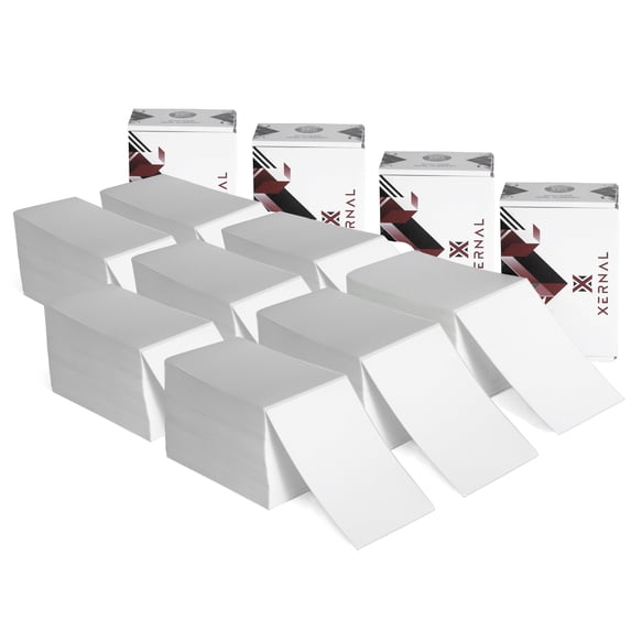 XERNAL 4x6 Thermal Shipping Labels for Printer, 4000 Count, White