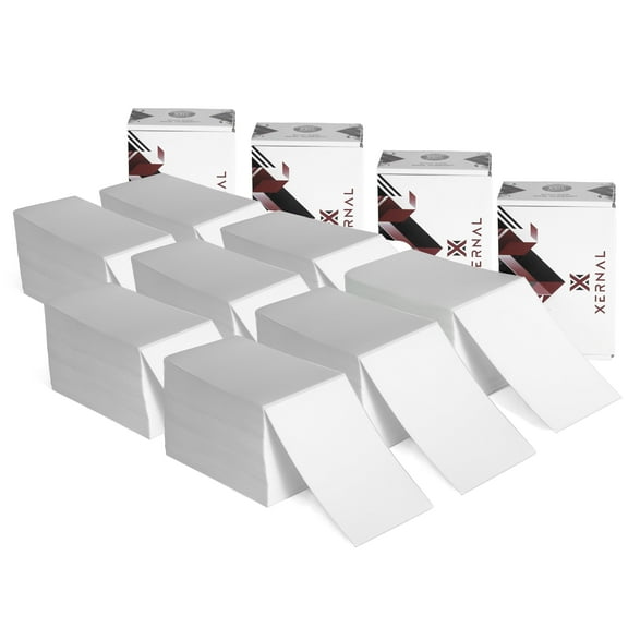 XERNAL 4x6 Thermal Shipping Labels for Printer, 4000 Count, White