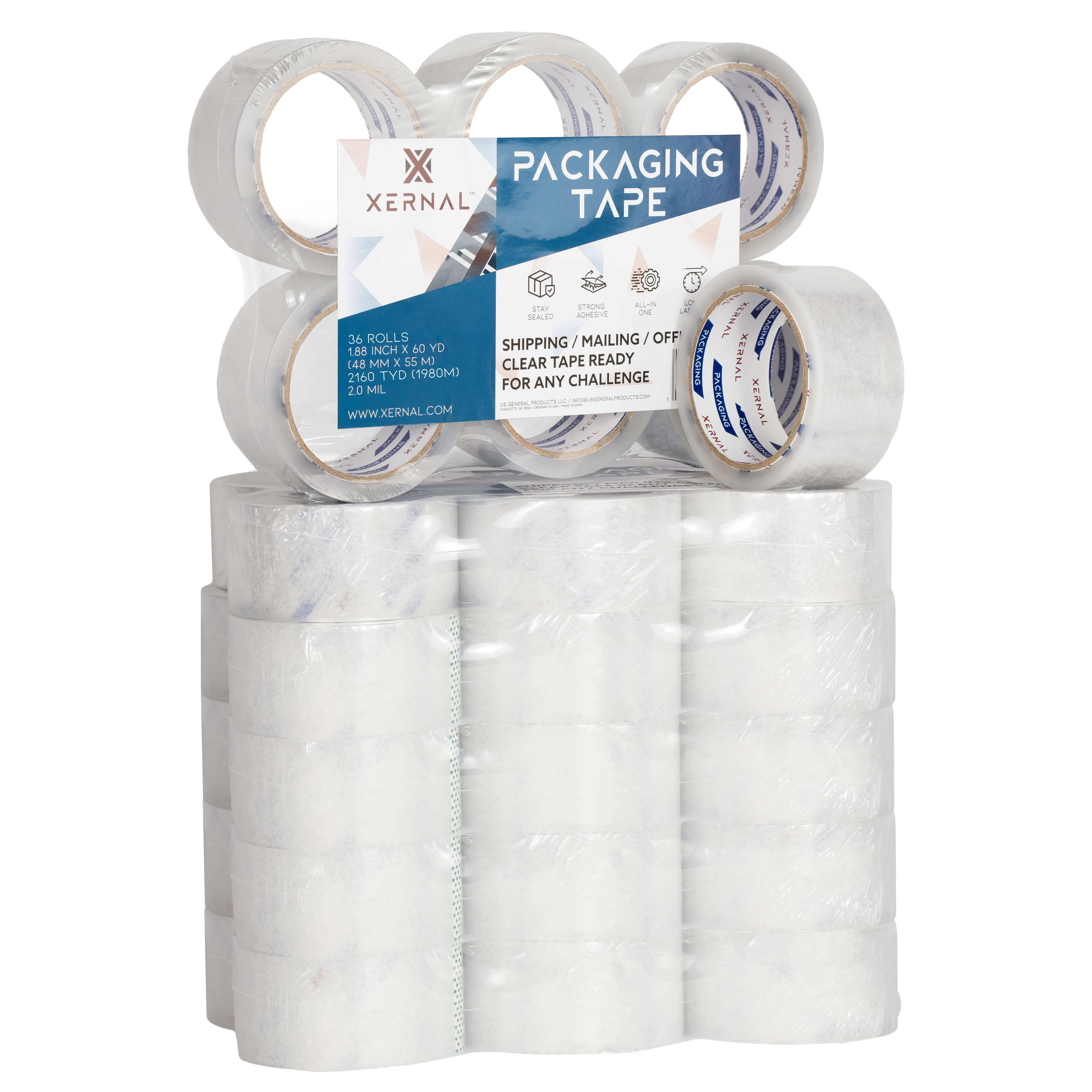Shipper's Choice Tape Pack of 36 Rolls- 2