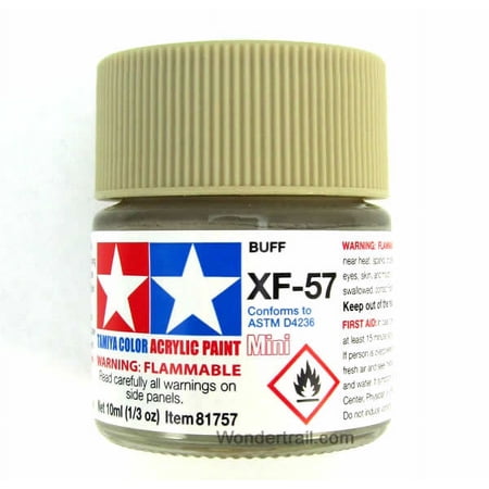XF-57 Mini Flat Buff Acrylic 10ml (1/3oz) Bottle Hobby Paint Tamiya