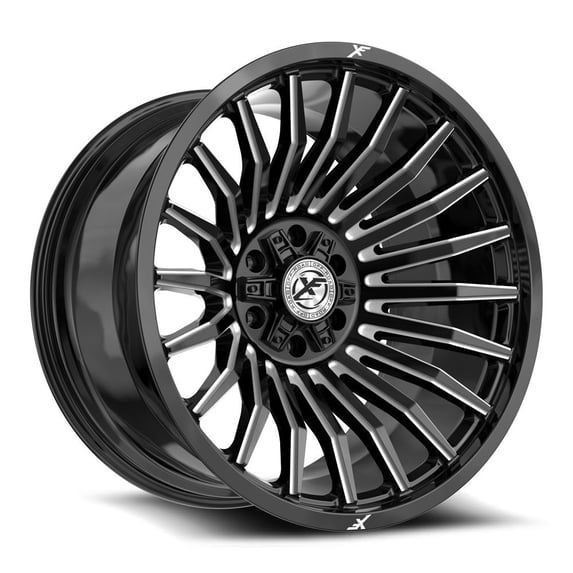 XF Off-Road XF-231 5x127/5x139.7 24x12 -44 Gloss Black & Milled