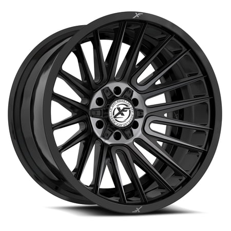 XF Off-Road XF-234 18x9 6x135 6x139.7 +12 Cb 106.4 Gloss Black & Brushed Double Dark Tint