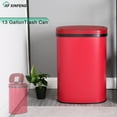 XF XINFENG 13 Gallon Kitchen Trash Can with Lid Stainless Steel ...