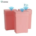 thumbnail image 1 of XF XINFENG 13 Gallon Plastic Automatic Trash Can with Lid, Pink, 3 Count, 1 of 9